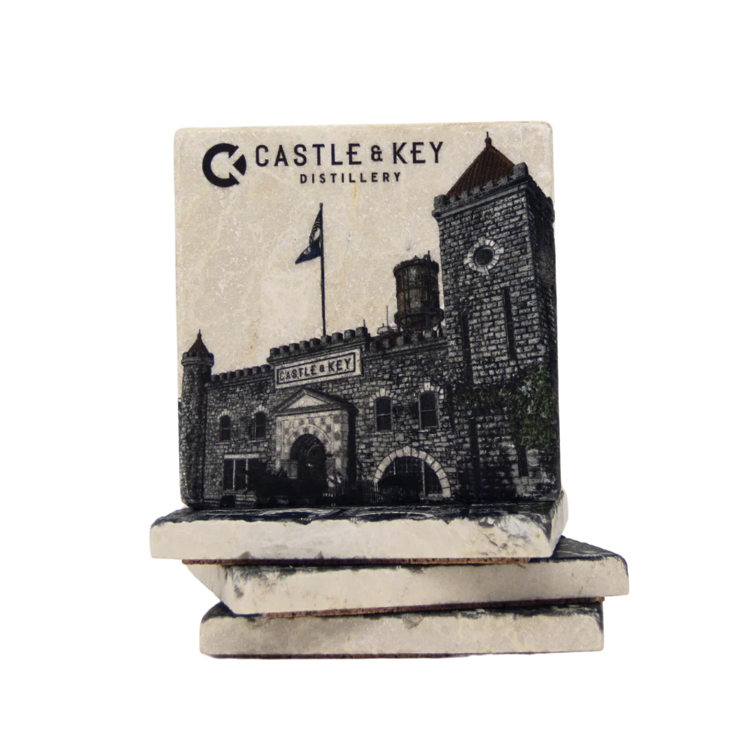 Castle & Key Castle Ceramic Coaster
